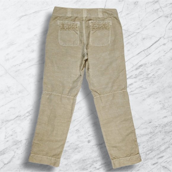 Sundance Originals Linen Organia Lace Pants Yellow/Mustard Seed Lagenlook sz 10 - Picture 6 of 9